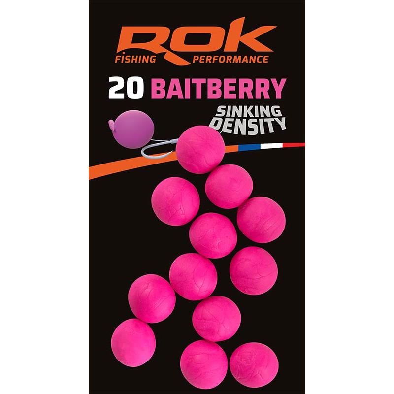 Baits & Additives Rok Fishing BAITBERRY SINKING DENSITY BAIE ARTIFICIELLE ROSE
