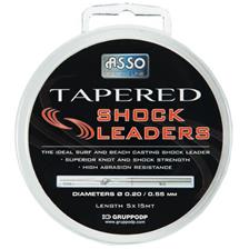TAPERED SHOCK LEADERS 15M 25/100 À 55/100
