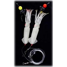 NORDIC BIG GAME RIG3 DOUBLE BAIT RIG DEEP W. LED 1.0MM #X