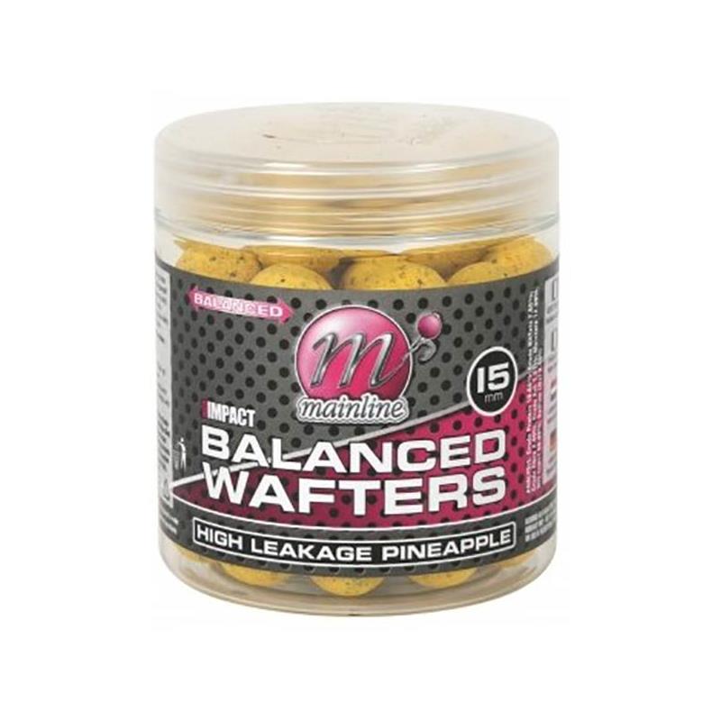 Appâts & Attractants Mainline Baits HIGH IMPACT BALANCED WAFTERS H.L. PINEAPPLE 15MM