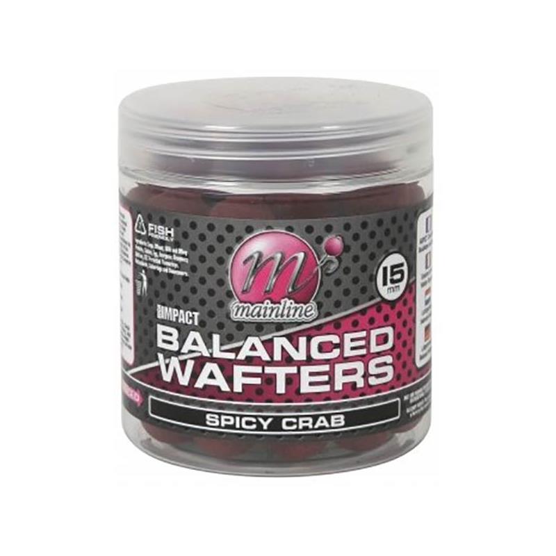 Baits & Additives Mainline Baits HIGH IMPACT BALANCED WAFTERS SPICY CRAB 15MM
