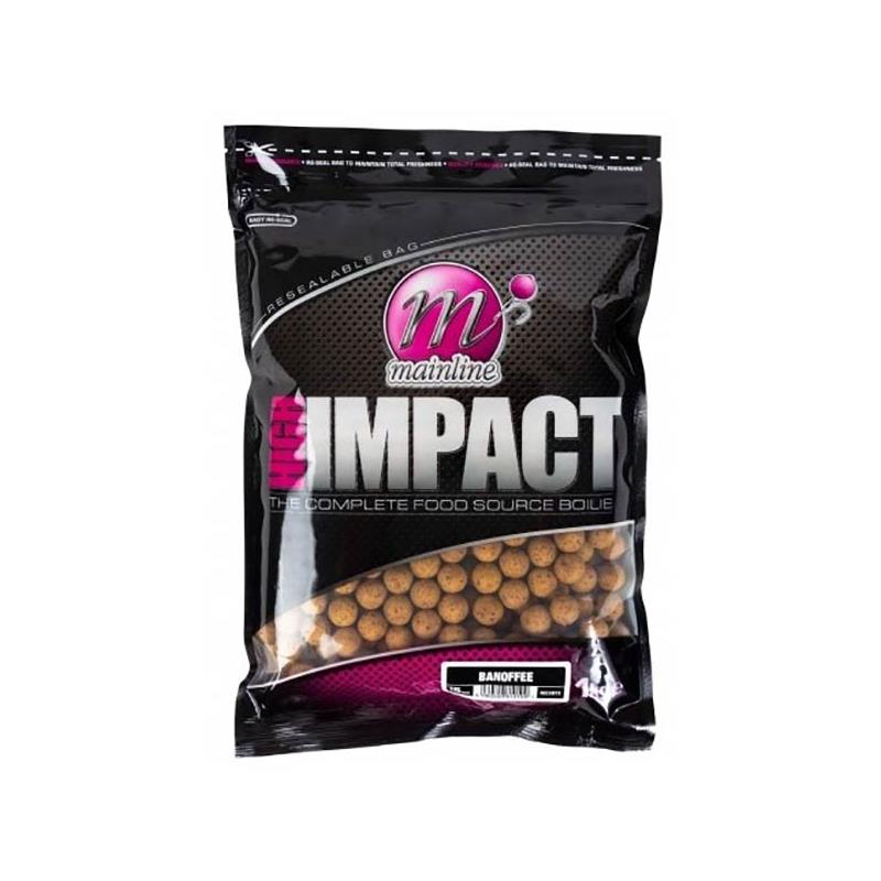 Baits & Additives Mainline Baits HIGH IMPACT BOUILLETTE BANOFEE 20MM 1KG