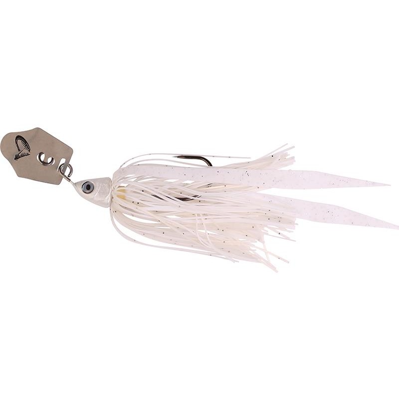 Lures Savage Gear CRAZY BLADE JIGS 28G HOLO WHITE GOLD SILVER