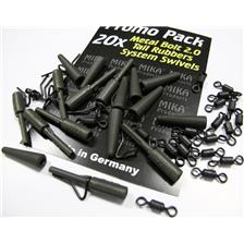 Tying Mika Products CLIP PLOMB 20 METALCLIPS + 20 EMERILLONS PPMB04