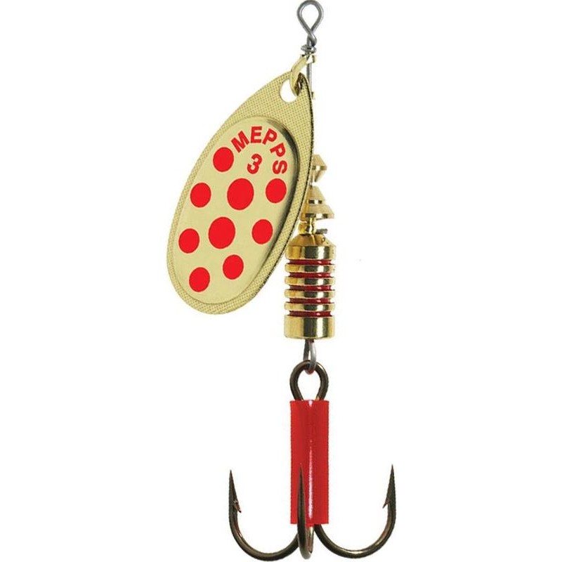 Lures Mepps AGLIA OR POINTS ROUGES N°1 OR