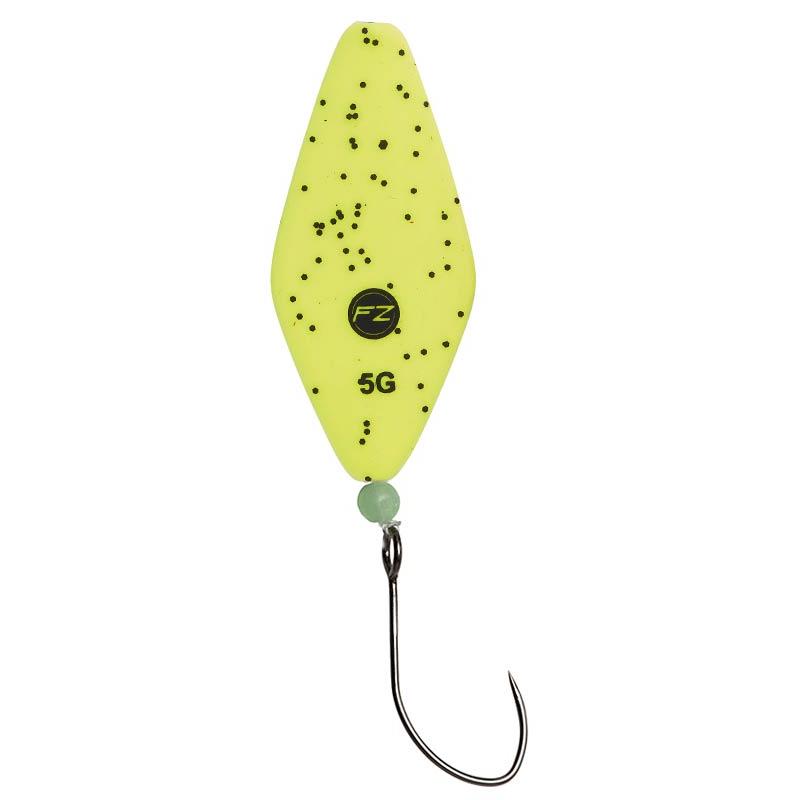 PRO TROUT INLINE SPOONS 2.8G YELLOW BLACK FLAKE UV