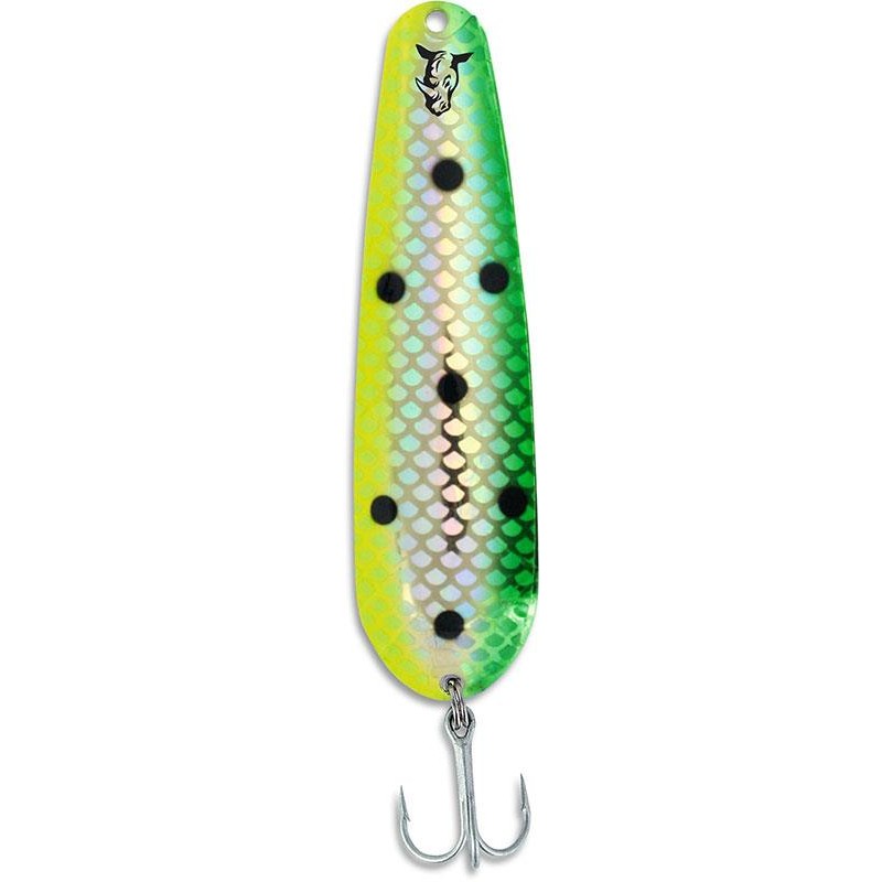 TROUT KILLER SPOON 38 NATURAL GOLD GREEN DOLPHIN - NATURAL BLUE COPPER DOLPHIN