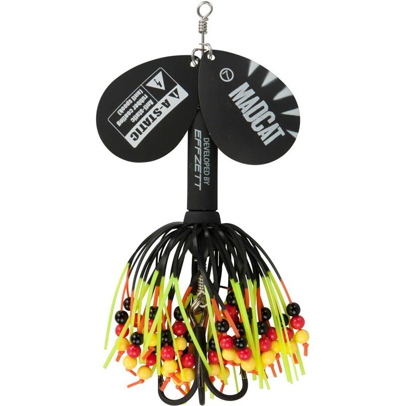 Lures Mad Cat A STATIC RATTLIN' TEASER SPINNERS 75G BLACK
