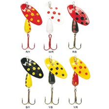 Lures Panther Martin SMALTATO CON PUNTI 6G COULEUR B/Y