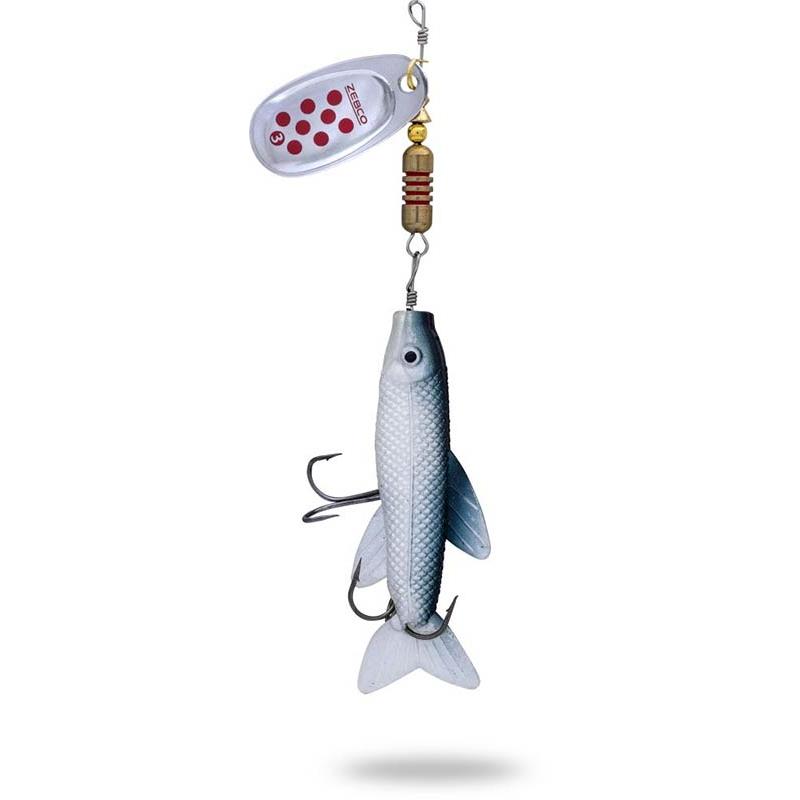 TROPHY Z SPIN MINNOW ARGENT POINT ROUGE 11G