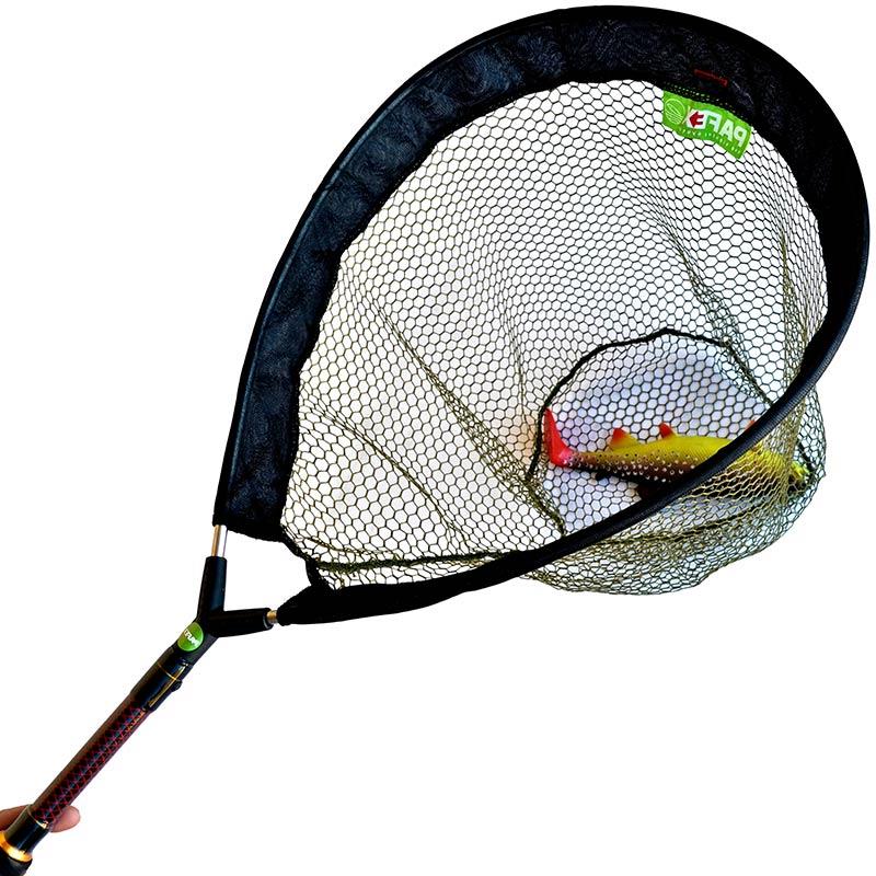 Accessories Pafex FLYNET MANCHE CARBONE ROUGE FILET FIN 45CM 72CM