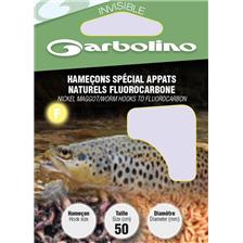 Hooks Garbolino SPECIAL APPATS NATURELS FLUOROCARBONE N°14 14/100