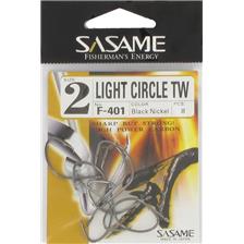 Hooks Sasame LIGHT CIRCLE BLACK NICKEL HOOK N°5/0