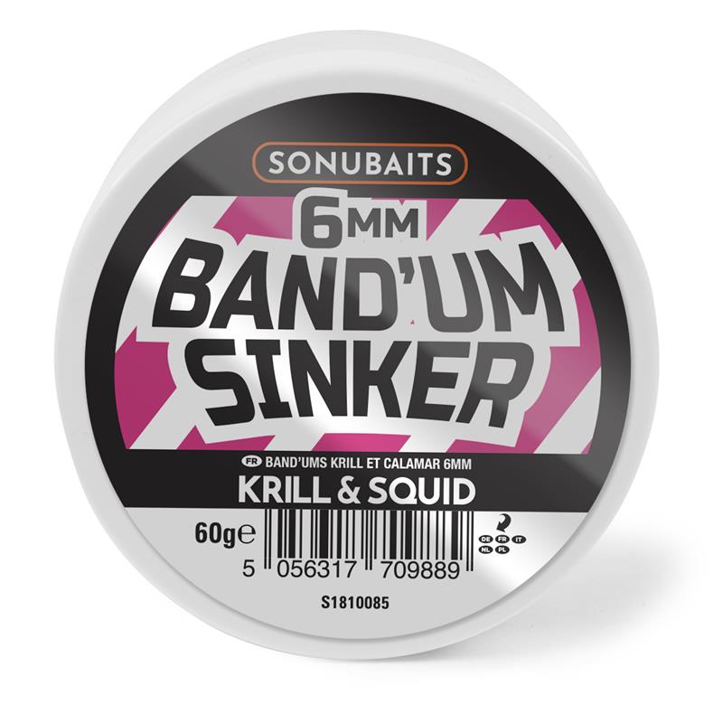 BAND'UM SINKERS 6MM KRILL & SQUID