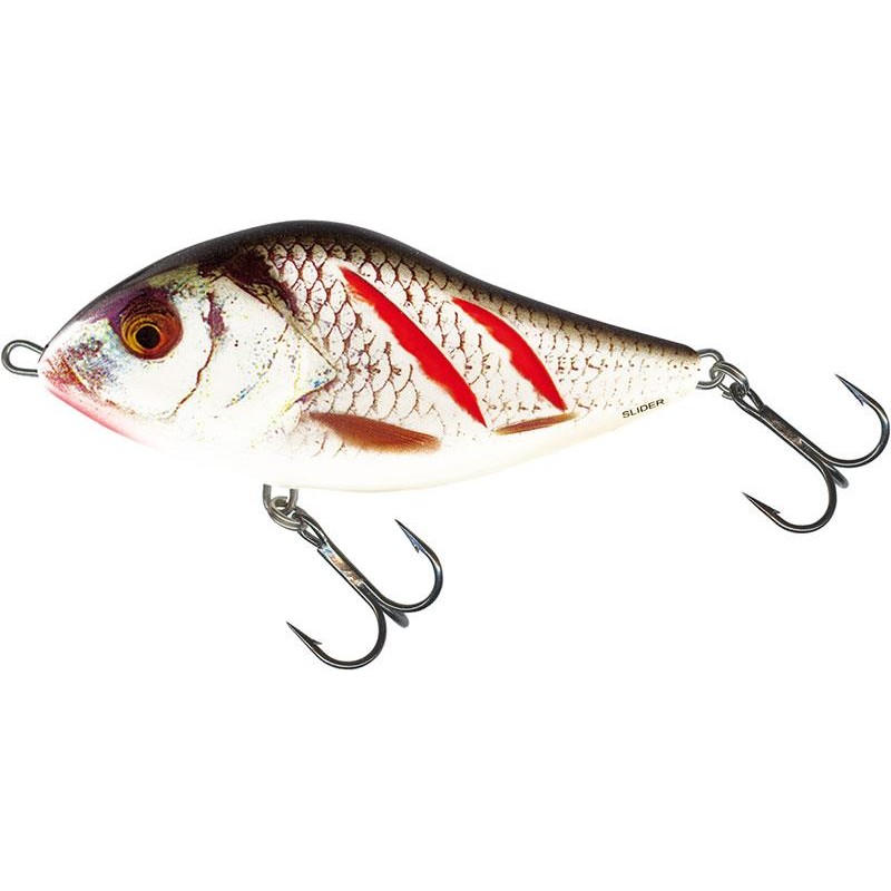 Leurres Salmo SLIDER SINKING 10CM WOUNDED REAL GREY SHINER