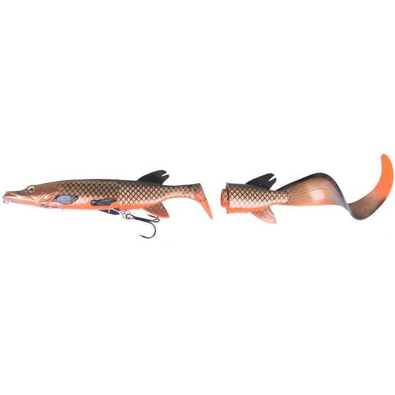 THE 3D HYBRID PIKE 17CM RED COPPER PIKE