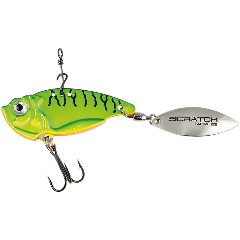 Lures Scratch Tackle HONOR VIBE TORNADO 10G FIRE TIGER DOS VERT