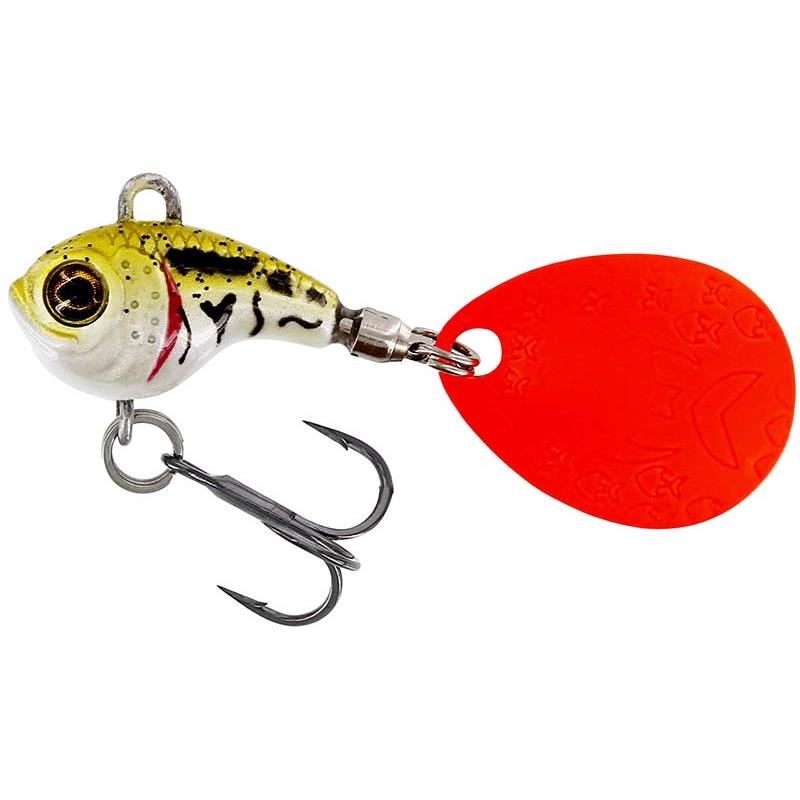 Lures Westin DROPBITE TUNGSTEN SPIN TAIL JIG 9G PEARL STICKLEBACK