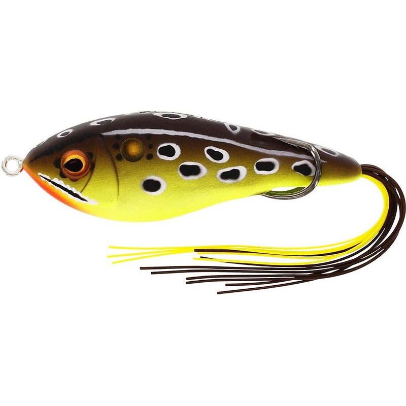 Lures Westin SWIM HOLLOWBODY 9CM BROWN/CHARTREUSE FROG