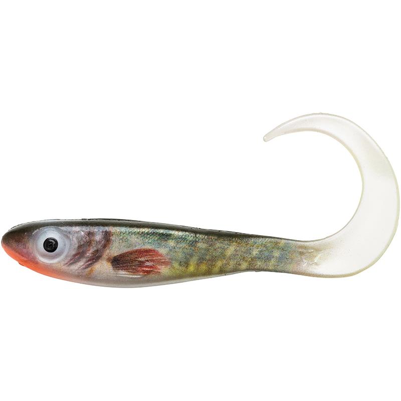SVARTZONKER MCPERCH CURLY REAL SERIES 11CM REAL PIKE