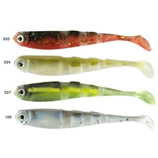 SHAD MULTI SECTION 9CM PURPLE CHARTREUSE