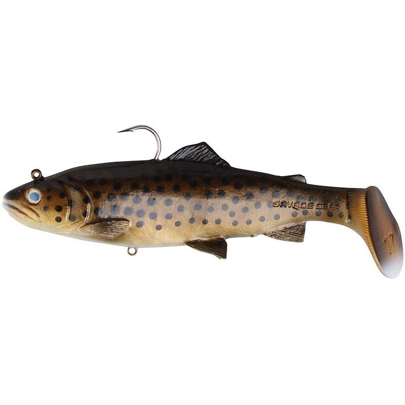 Leurres Savage Gear 3D TROUT RATTLE SHAD MS DARK BROWN TROUT