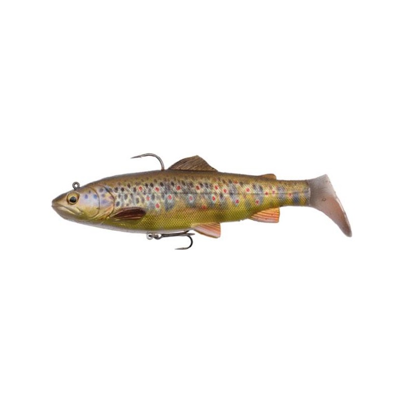 Lures Savage Gear 4D RATTLE TROUT 12.5CM DARK BROWN TROUT