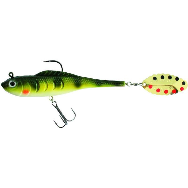 Lures Suissex SHAD SPIN BLADE 8CM PERCH