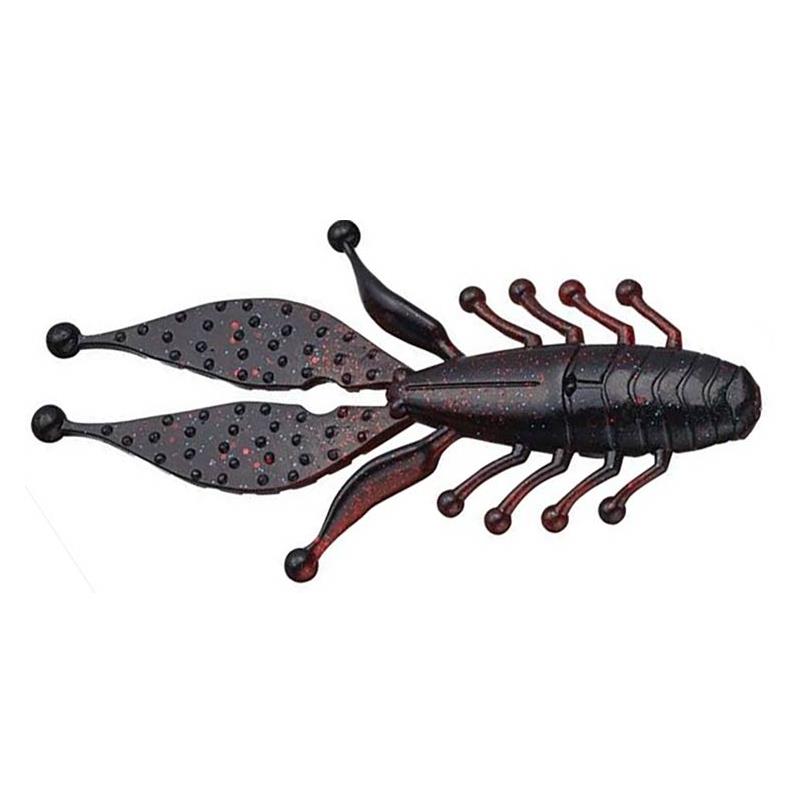 Lures Ever Green KICKER BUG 5.5 14CM BLACK/RED CRAW