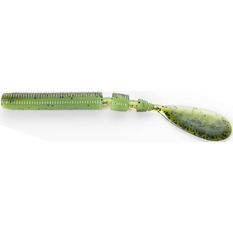 Lures Lake Fork HYPER WORM 12.5CM WATERMELON SEED CHARTREUSE PEPPER
