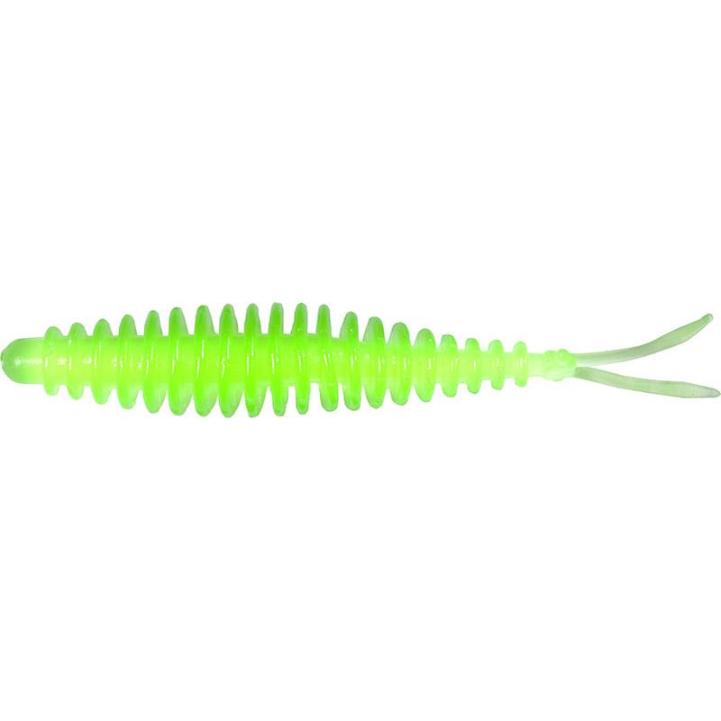 Lures Magic Trout T WORM V TAIL 6.5CM VERT FLUO