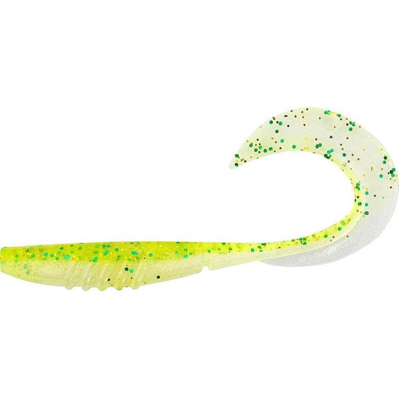 Lures Megabass X LAYER CURLY 8CM LIME SHAD