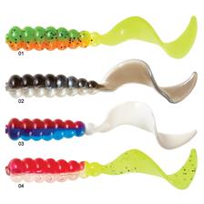 Lures Mister Twister Baits HOT CURLY TAIL 5CM ROUGE-CHARTREUSE