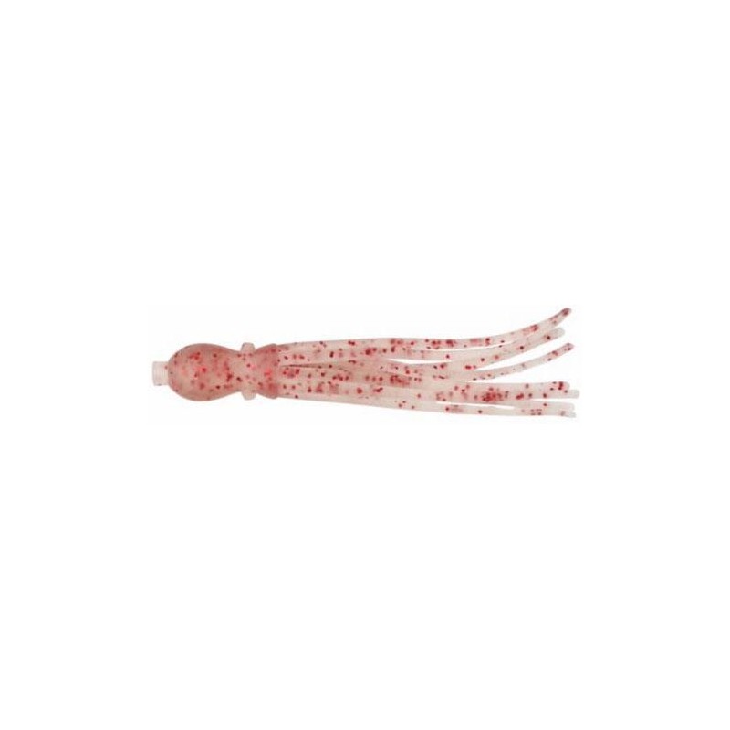 Lures Nikko OCTOPUS 15CM UV CLEAR RED