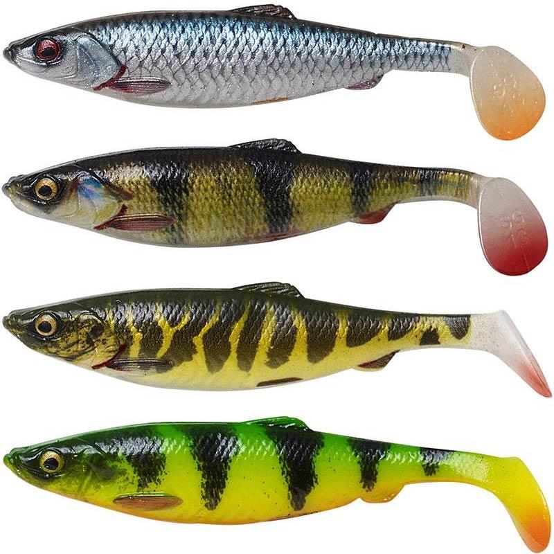 Lures Savage Gear 4D HERRING SHAD 13CM FIRETIGER + PERCH + PIKE + ROACH - MULTICOLORE