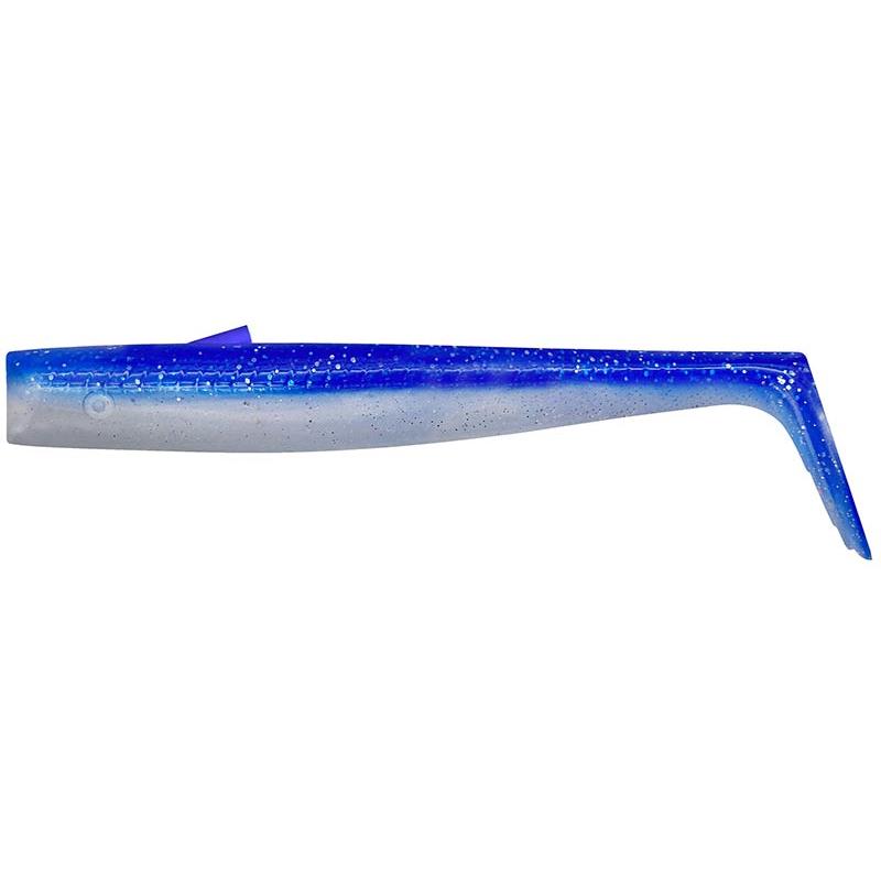 Lures Savage Gear SANDEEL V2 WEEDLESS TAIL 9.5CM BLUE PEARL SILVER