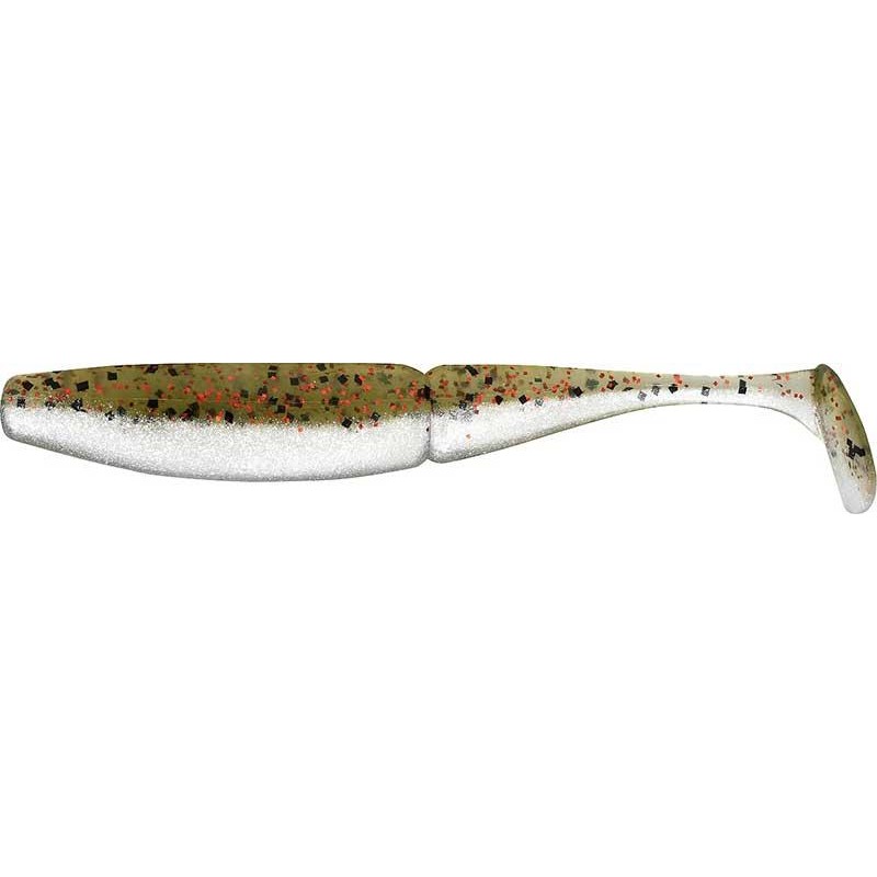 ONE UP SLIM 4" CHARTREUSE SHAD RED - CHARTREUSE SHAD - RED