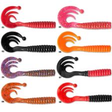 CURLY TAIL 6CM FRED FIRE-RED