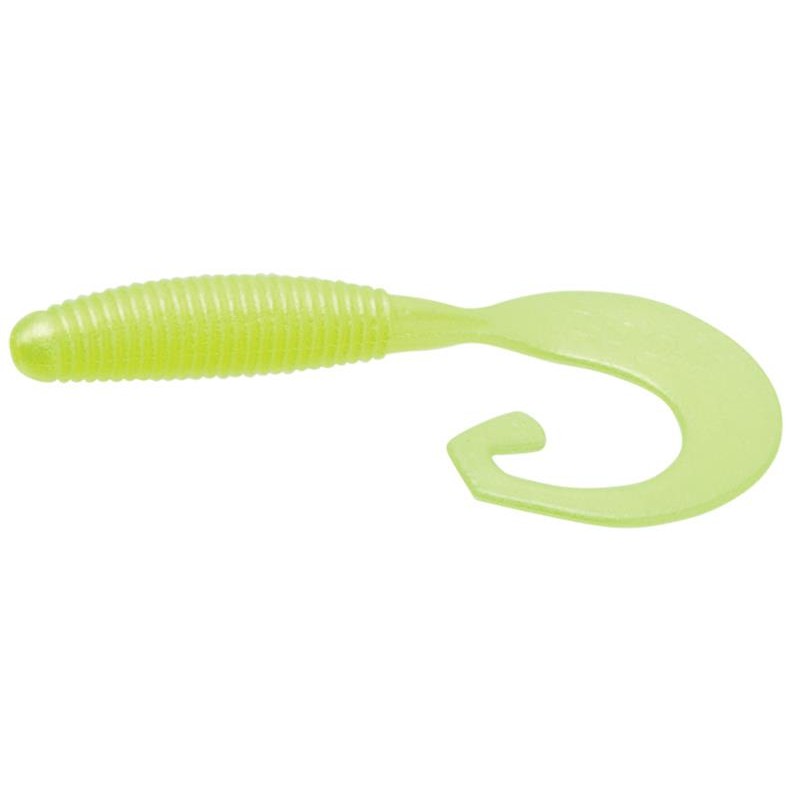 Lures Zoom Bait TAB TAIL GRUB 10CM CHARTREUSE PEARL