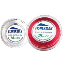 FISHERMAN 10 X 15M ROUGE FLUO 20.5/100 57/100