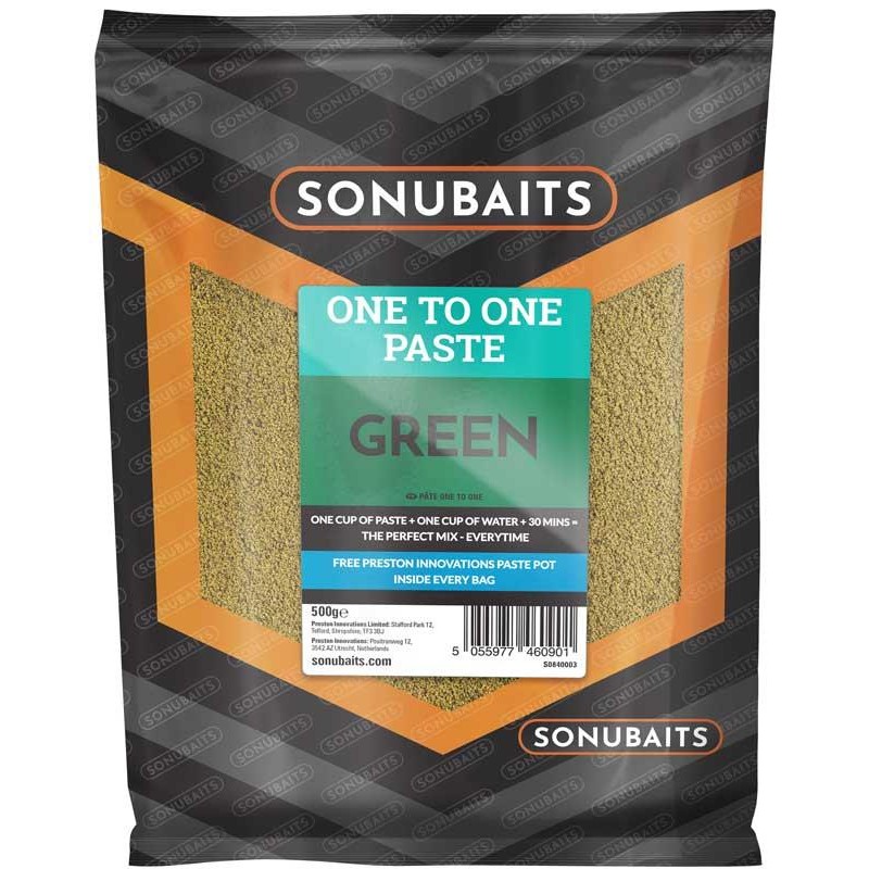 Appâts & Attractants Sonubaits ONE TO ONE PASTE GREEN