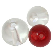 GLASS BEADS ROUGE 8MM