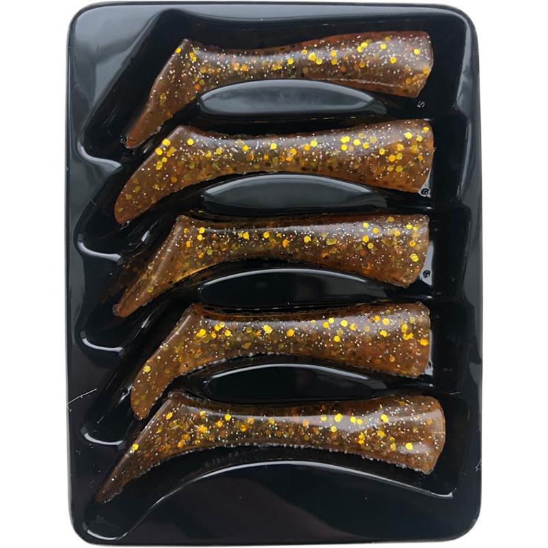 SHAD 11 REPLACEMENT TAILS GOLDEN GLITTER