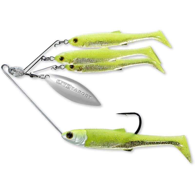 BAITBALL SPINNER RIG LARGE 21G CHARTREUSE SILVER