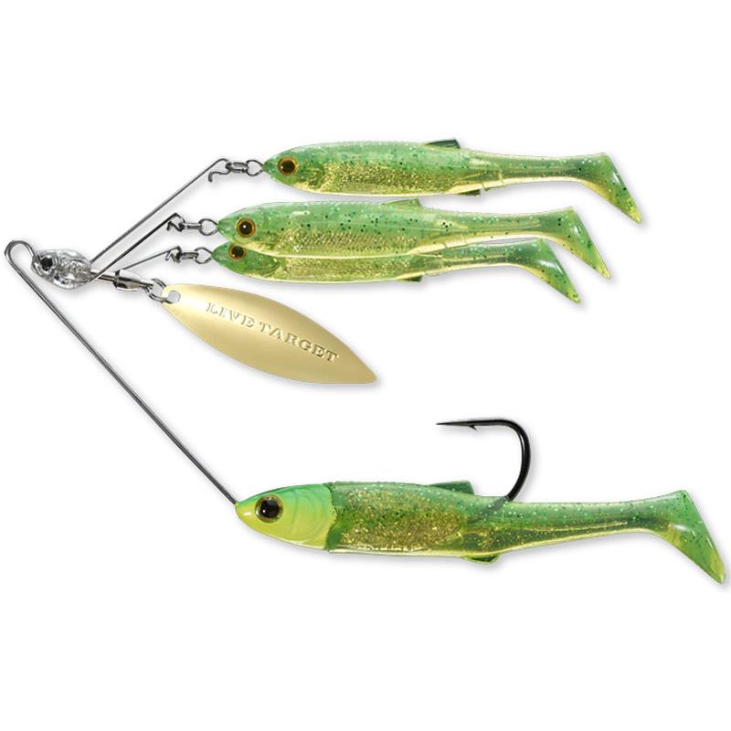 BAITBALL SPINNER RIG SMALL 11G LIME CHARTREUSE GOLD