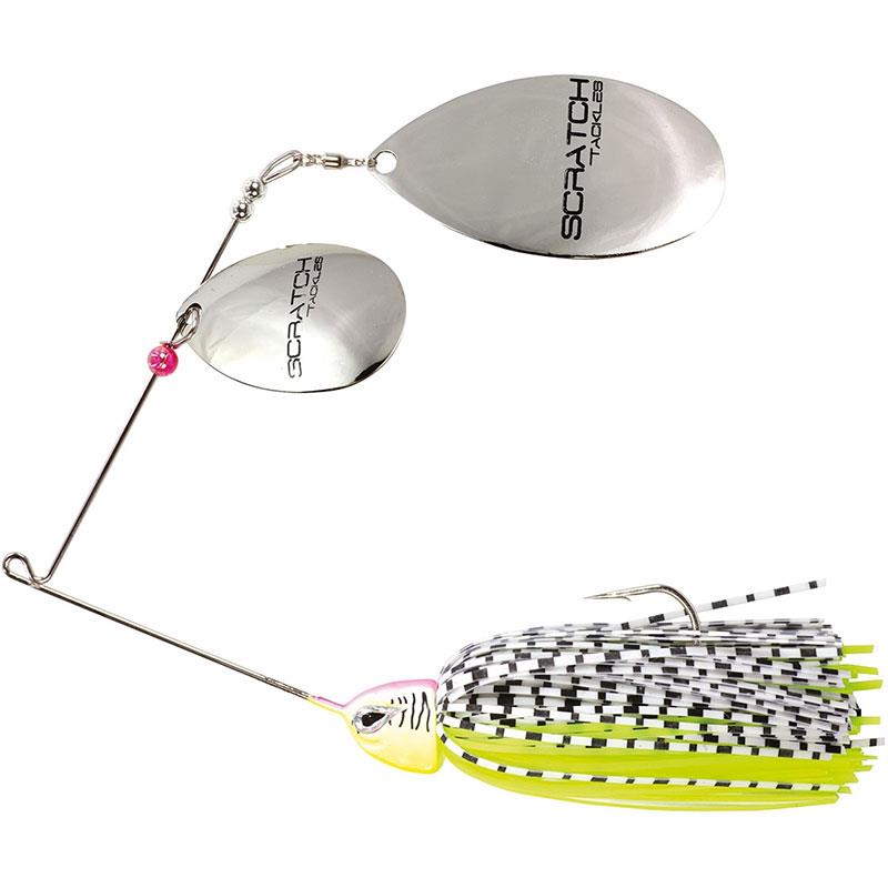 Lures Scratch Tackle MAXI SPINNER ALTERA GRANDE 28G BLANC FIRE TIGER