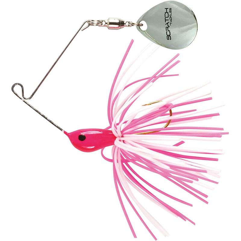 Lures Scratch Tackle MICRO SPINNER ALTERA NANO 7G BLANC ROSE