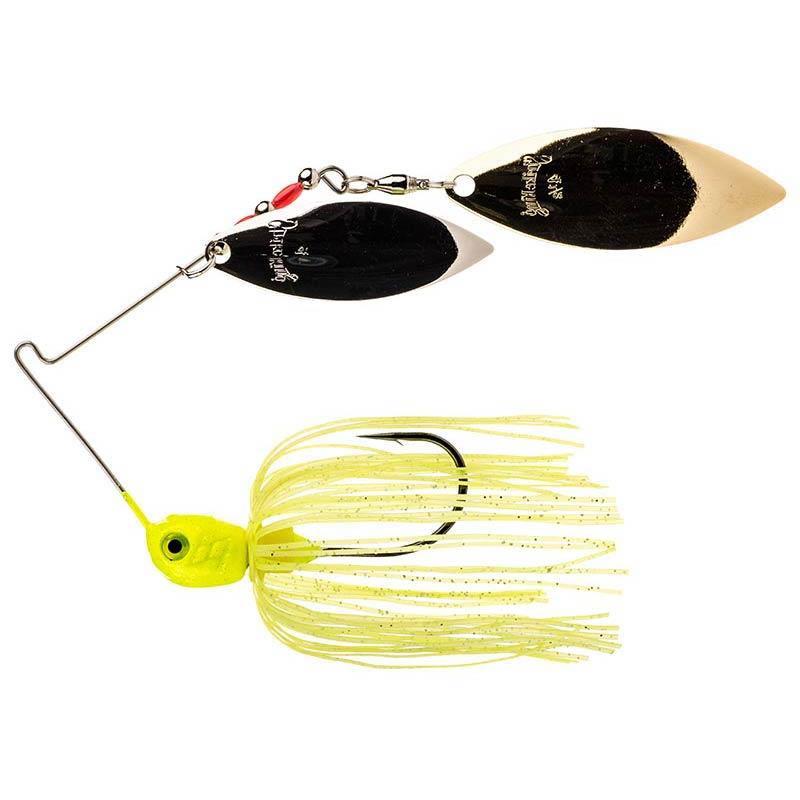 Lures Strike King PREMIER PRO MODEL 14G HOT SOLID CHARTREUSE/ SILVER GOLD BLADED - HOT SOLID CHARTREUSE/ SILVER-GOLD BLADED