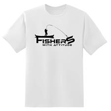 FISHER WITH ATTITUDE TEE SHIRT MANCHES COURTES HOMME BLANC XL
