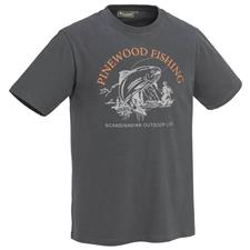 Habillement Pinewood FISH T SHIRT ANTHRACITE M